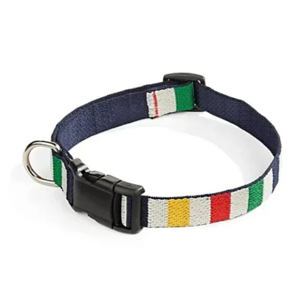 New Hudson Bay Company The Harry Barker Collection Stripes Dog Collar Large NWT